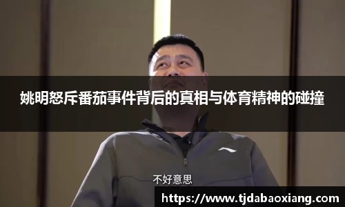 姚明怒斥番茄事件背后的真相与体育精神的碰撞